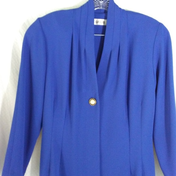 Chaus Vintage Blue Coat Dress - Picture 3 of 6